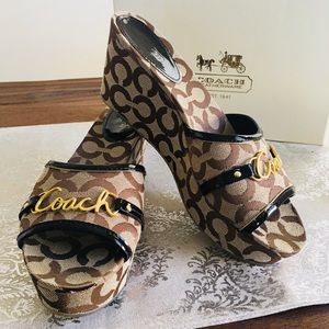 Coach- Brand New with box-Carissa Wedge heel shoes